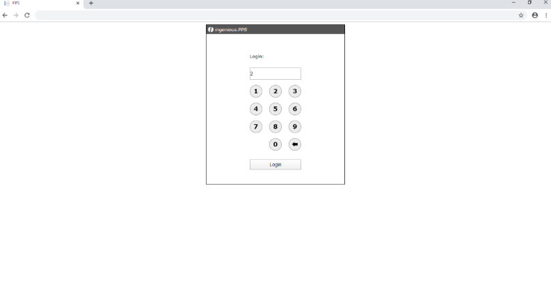 Quick login to the ingenious Web PPS